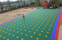 亞強(qiáng)體育施工案例:塑膠幼兒園場地施工,